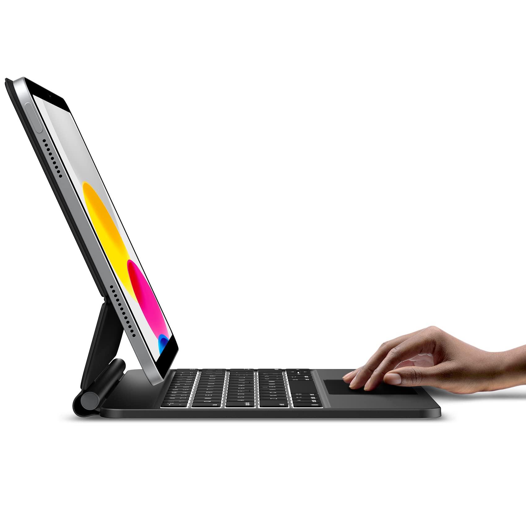 typecase typecase Edge Slim Magnetic Backlit Keyboard Case for iPad 10th Generation (10.9-inch, 2022) - Wireless Cover with Keypad & Multi-Touch Trackpad Compatible with Apple iPad 10 Gen 10.9