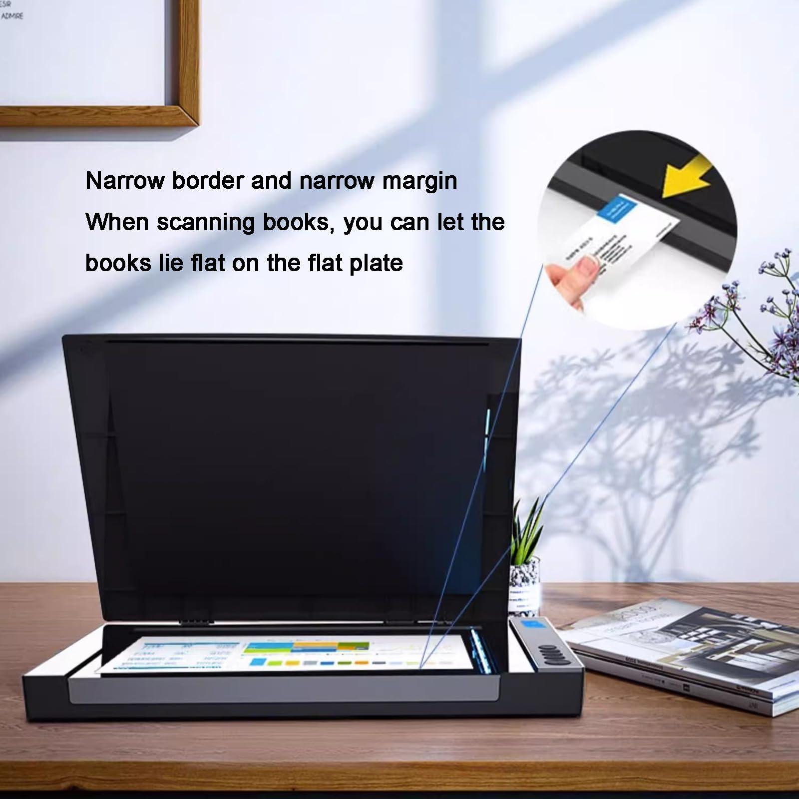 Vituord A3 Flatbed Scanner for Documents, 1200 DPI Photos & Books Scanner, with LED Light Source, Automatic Scan 12" X 16.8" in 8 Sec, for Libraries & Schools