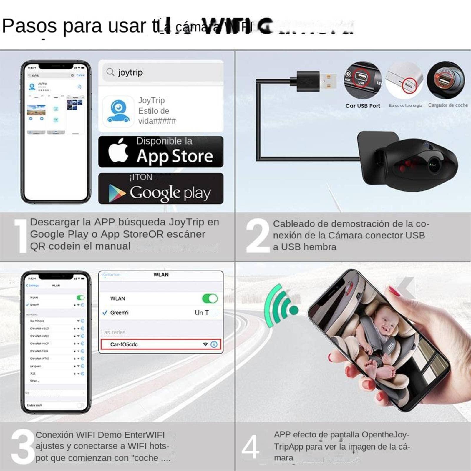 MBETA WiFi Car Baby Camera Can View Baby in Back Seat Support 5G Wireless HD 720P Camera for iPhone IPad Android Phone Tablet