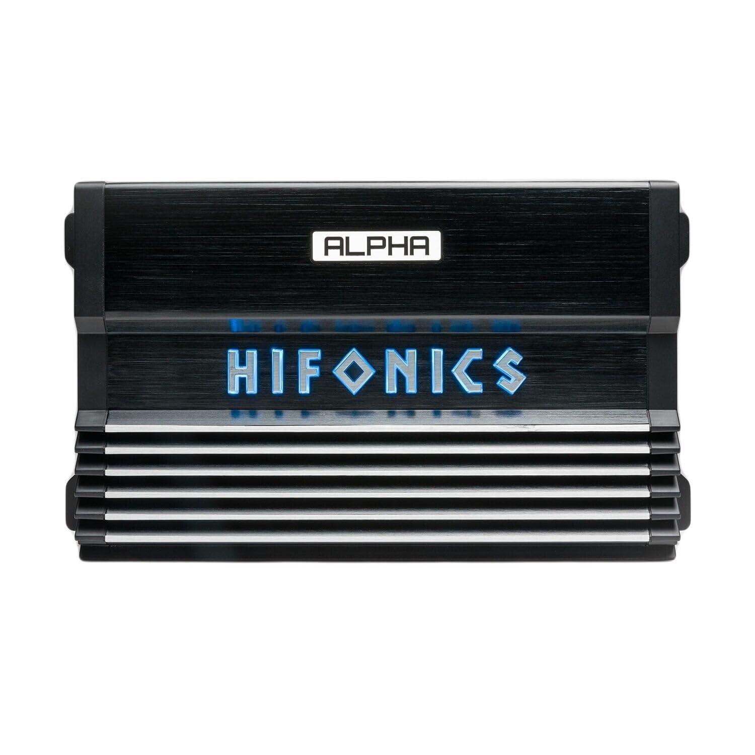Hifonics Hifonics Alpha A1200.1D 1200W Super D-Class Mono Amplifier with BGC4AR Amp Kit, Bass Remote Included