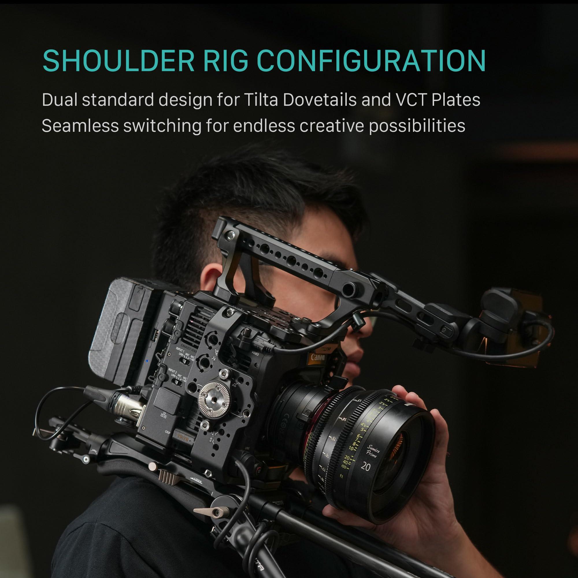 Tilta Tilta Camera Cage Advanced Kit for Canon C400 | Includes Full Cage, Rear Accessory Plate, Top Handle Extension, Shoulder Baseplate & More | Arri Rosette, NATO Rail, 3/8"-16 & 1/4"-20