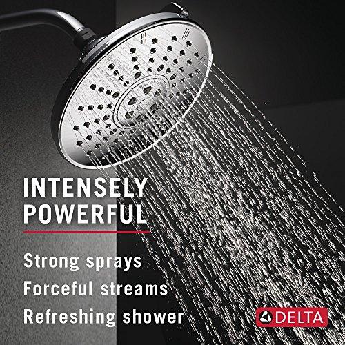 DELTA FAUCET Delta Faucet 3-Spray Touch-Clean Shower Head, Chrome 52680