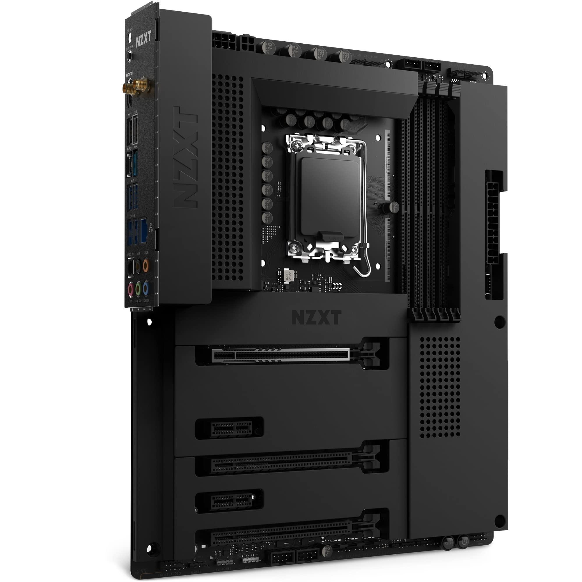 NZXT NZXT N7 Z690 Motherboard - N7-Z69XT-B1 - Intel Z690 chipset (Supports 12th Gen CPUs) - ATX Gaming Motherboard - Integrated I/O Shield - WiFi 6E connectivity - Bluetooth V5.2 - Black