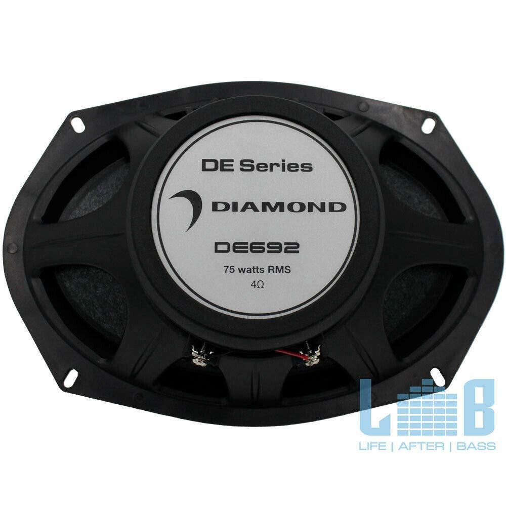 Diamond Audio Technology Diamond Audio DE692 DIAMOND ELITE 2-WAY 6\"X9\" COAXIAL SYSTEM/75W RMS /150W MAX SPEAKERS