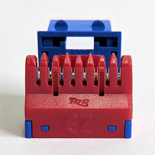 ICC ICC CAT6 EZ Keystone Jack 25-Pack with JackEasy Termination Tool Bundle - RJ45 Ethernet Cable Connectors, PoE++ Rated, UL Listed - Cat6a, Cat6, Cat5e, and Voice Keystone Jacks