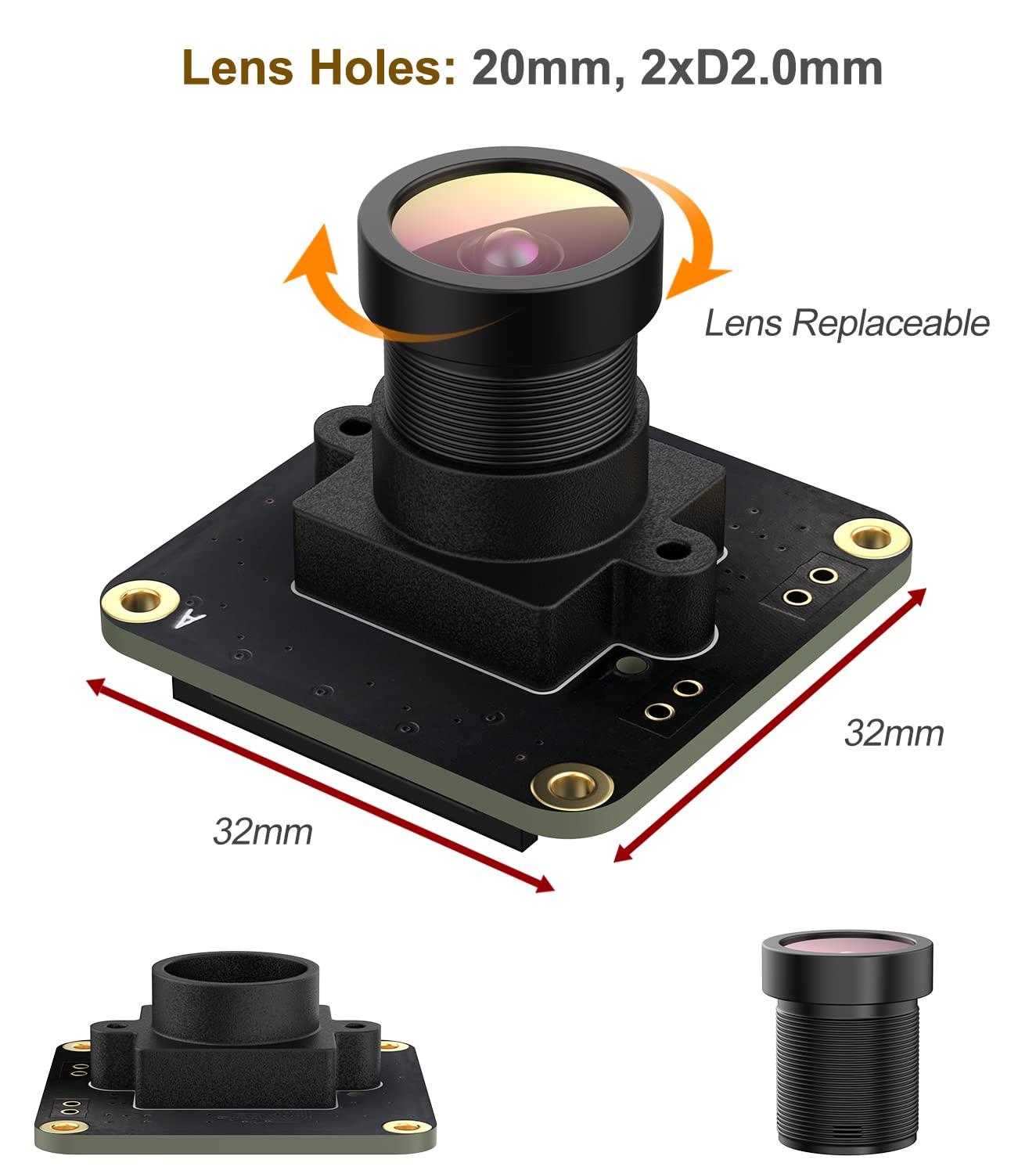 innomaker innomaker Camera OV9281 up to 453fps External Trigger Stream Mode Monochrome Global Shutter Sensor 1MPixel for Raspberry Pi 5 4B 3B+ 3B 3A+ CM3+ CM3 Pi Zero W,Support Bullseye libcamera