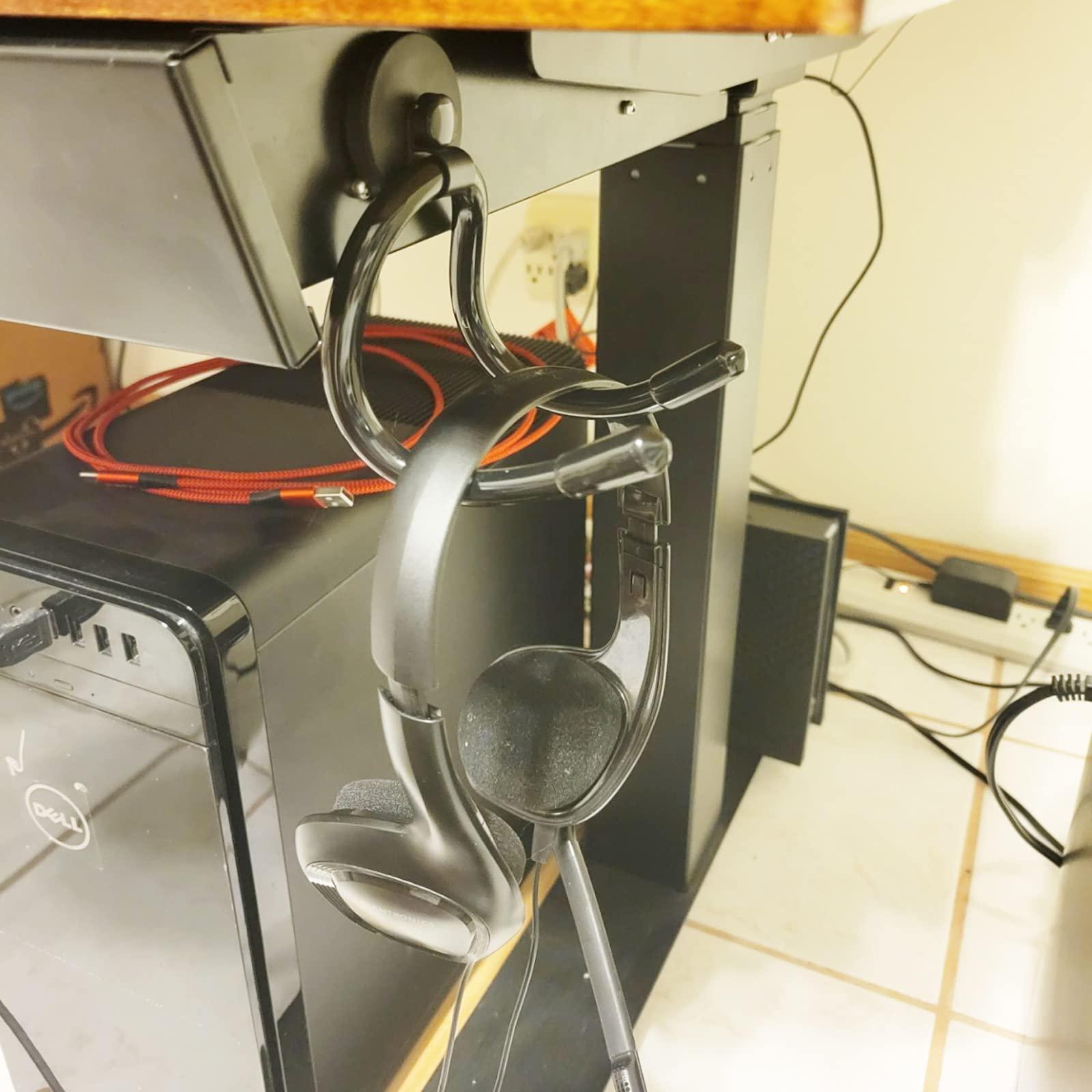 AUXPhome AUXPhome Magnetic Headset Holder up to 1 kg(2 lbs), Adjustable Headphone Holder Headphone Hanger Stand Headphone Hook for Computer/Gaming Headsets, Headphone - No Headsets