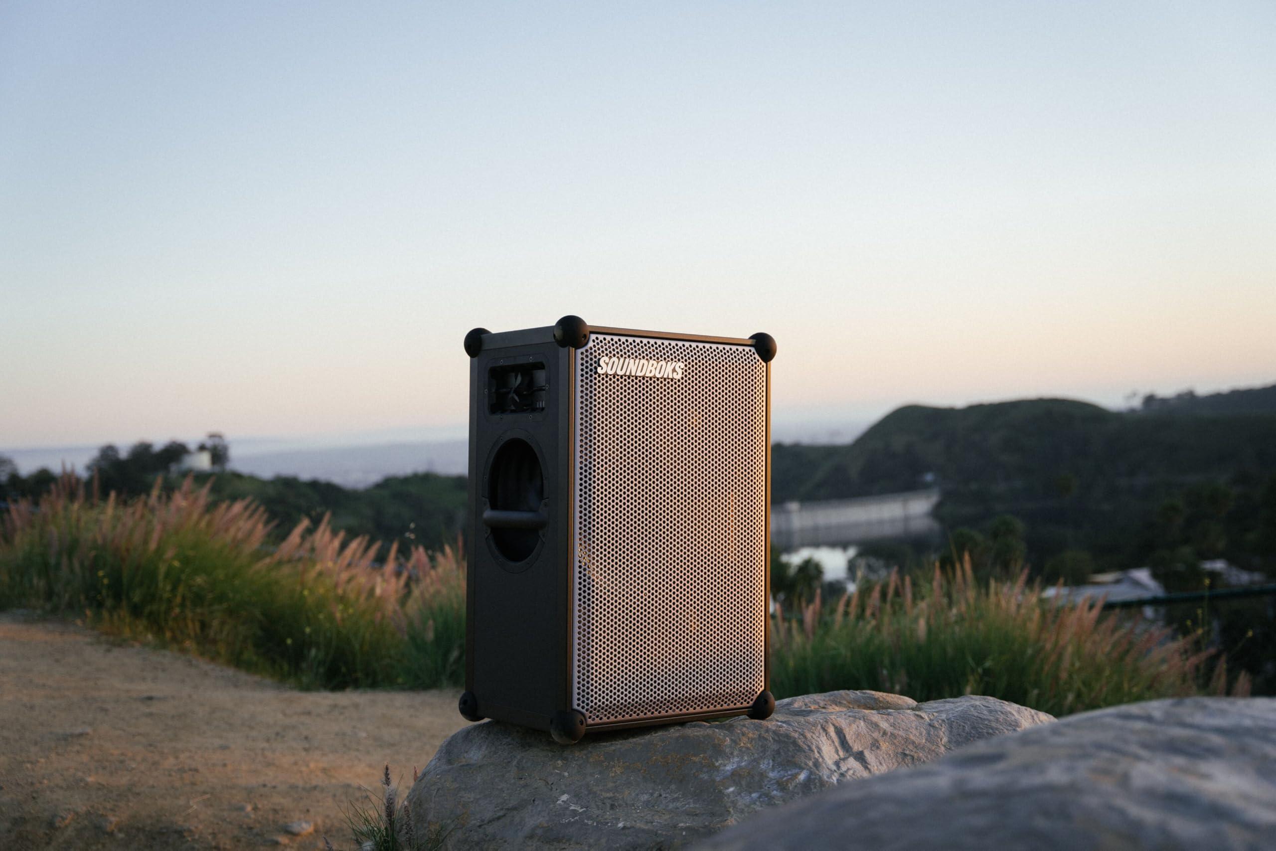 SOUNDBOKS SOUNDBOKS 4 Bluetooth Performance Speaker USB-C Charging Battery Loudest Party Speaker with 40 Hours of Battery Wireless and Portable Speaker - Designed in Denmark 126dB (Metallic Gray)