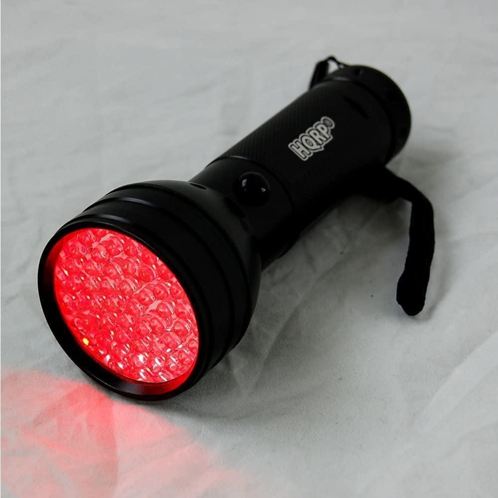 HQRP HQRP Portable Professional 51 LED Deep Red Flashlight with a Large Coverage Area for Observation, Ornithological Night Watching and Spotlighting of The Nocturnal Animals