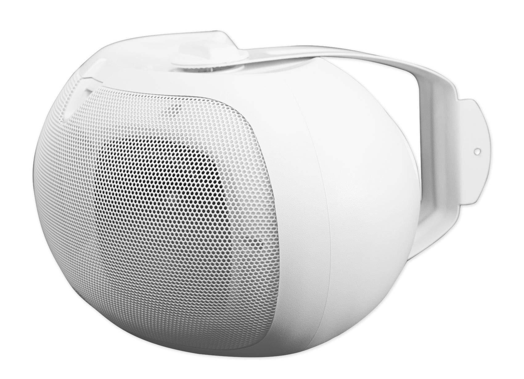 Rockville Rockville D4-16 White Dual 4" 16 Ohm Swivel Outdoor Home Patio Speaker