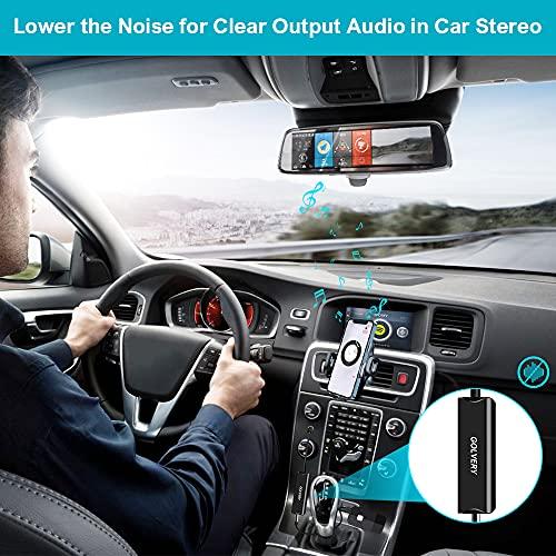 Golvery Golvery Ground Loop Noise Isolator, Auido Humming Hissing Buzzing Noise Filter Eliminator for Car Audio, Home, PC Stereo System with 3.5mm or RCA Aux Jack