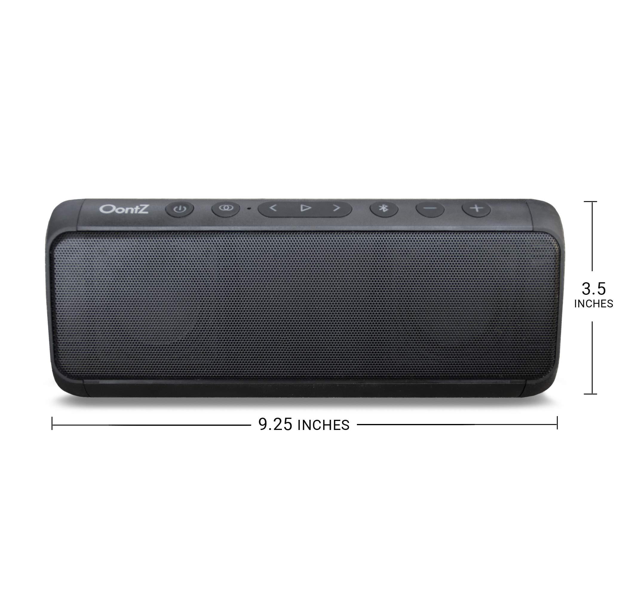 Cambridge Soundworks OontZ Pro Waterproof Bluetooth Speaker, 21-Watts Louder Volume, Exceptional Sound & Bass, 100ft Wireless Range, Play Two Together for Dual Stereo, Bluetooth Speakers (Black)