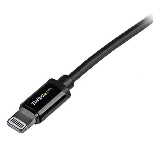 StarTech StarTech.com 1m (3ft) Black Apple 8-pin Lightning Connector to USB Cable for iPhone/iPod/iPad - Charge and Sync Cable - 1 Meter (USBLT1MB)