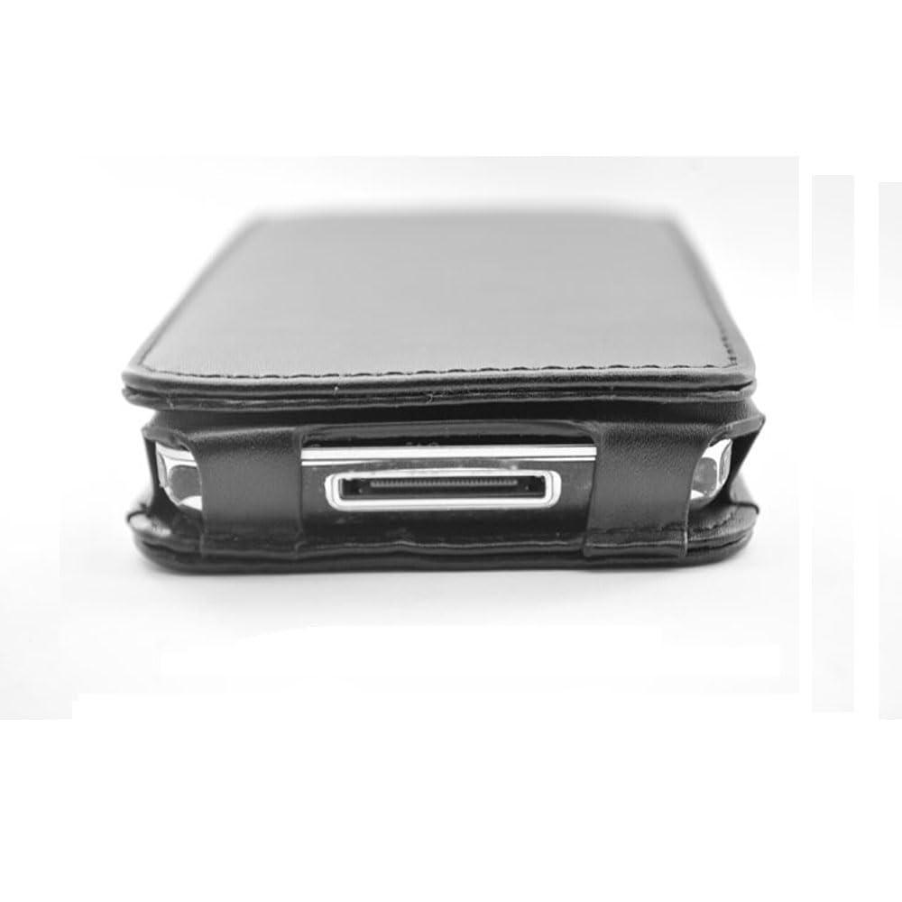 AudioPartner Leather Protective Shell Case Cover for Apple iPod Classic 6th 7th 80GB, 120GB Thin 160GB and iPod Video 5th 30gb with Belt Clip + Screen Protector-10.5mm Thickness Thin Version