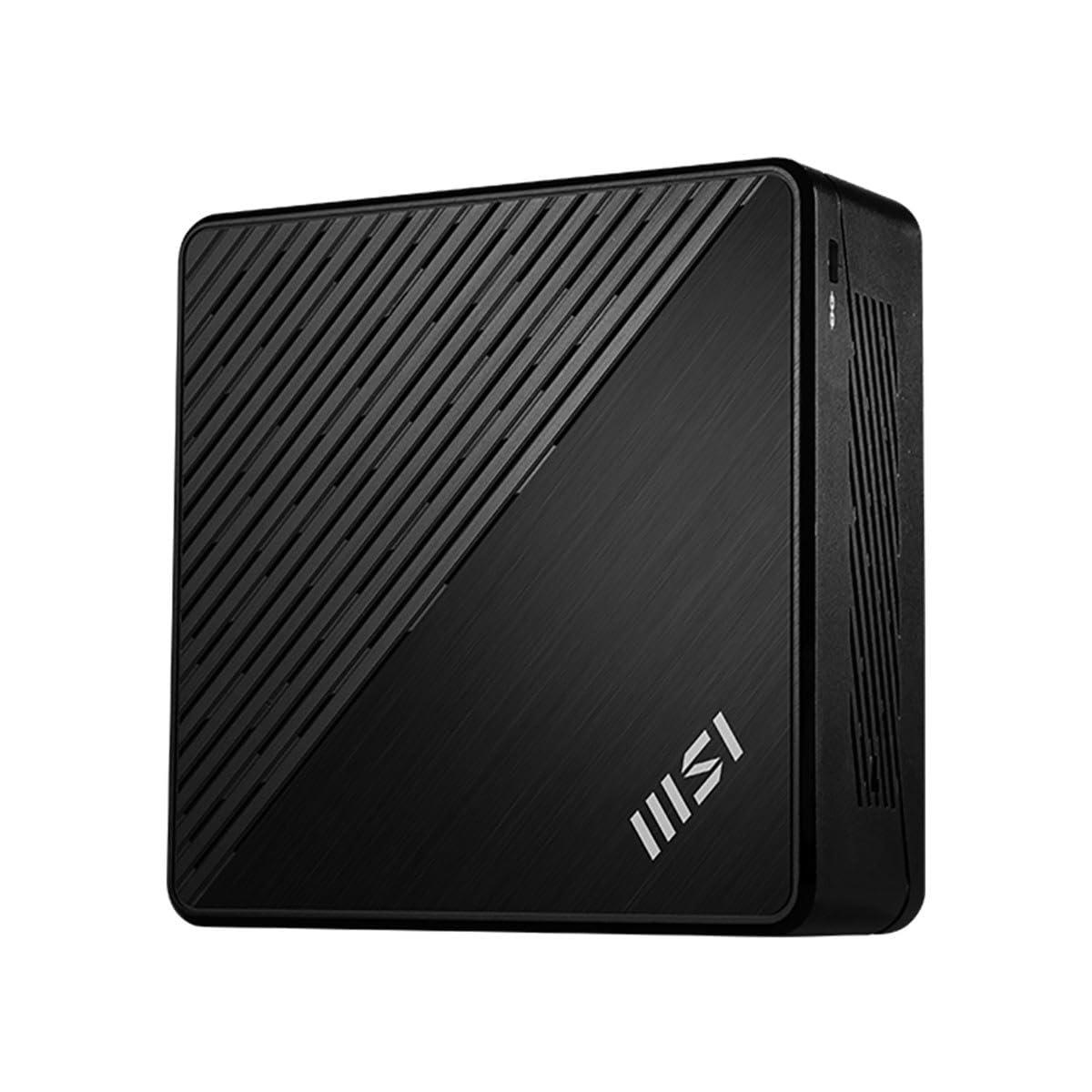 MSI MSI Cubi N ADL Barebone Mini PC: Intel Pentium N200, Intel UHD, WiFi, Dual Display, Type C: Black ADL S-054BUS