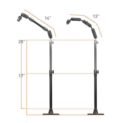 iBOLT iBOLT Stream-Cast Stand Adjustable Overhead Phone Mount for Live Streaming Tutorial Videos and Photos. Great for Crafters, Bakers, Artists- iPhone Xs, Samsung Galaxy S9, Note 9 Etc.