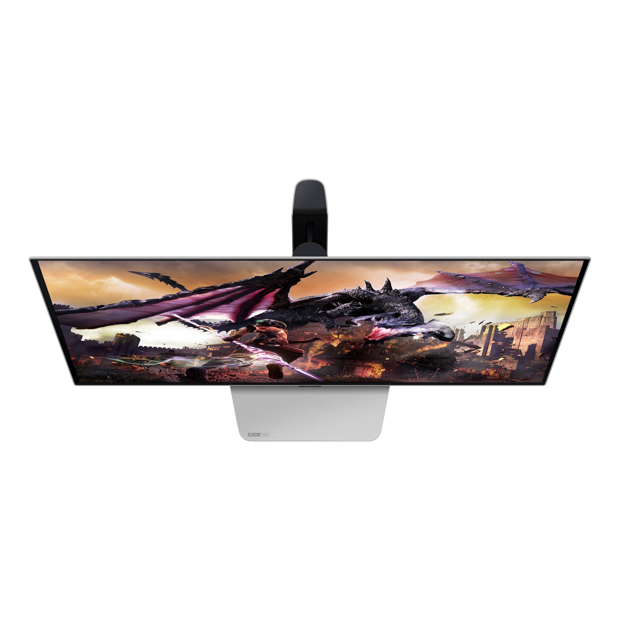 Samsung Samsung 32" Odyssey OLED G8 (G80SD) Series 4K UHD Smart Gaming Monitor w QD-OLED, 240Hz 0.03ms, G-Sync Compatible, Glare-Free Display, Sleek Metal Design, LS32DG800SNXZA, 3 Yr Warranty