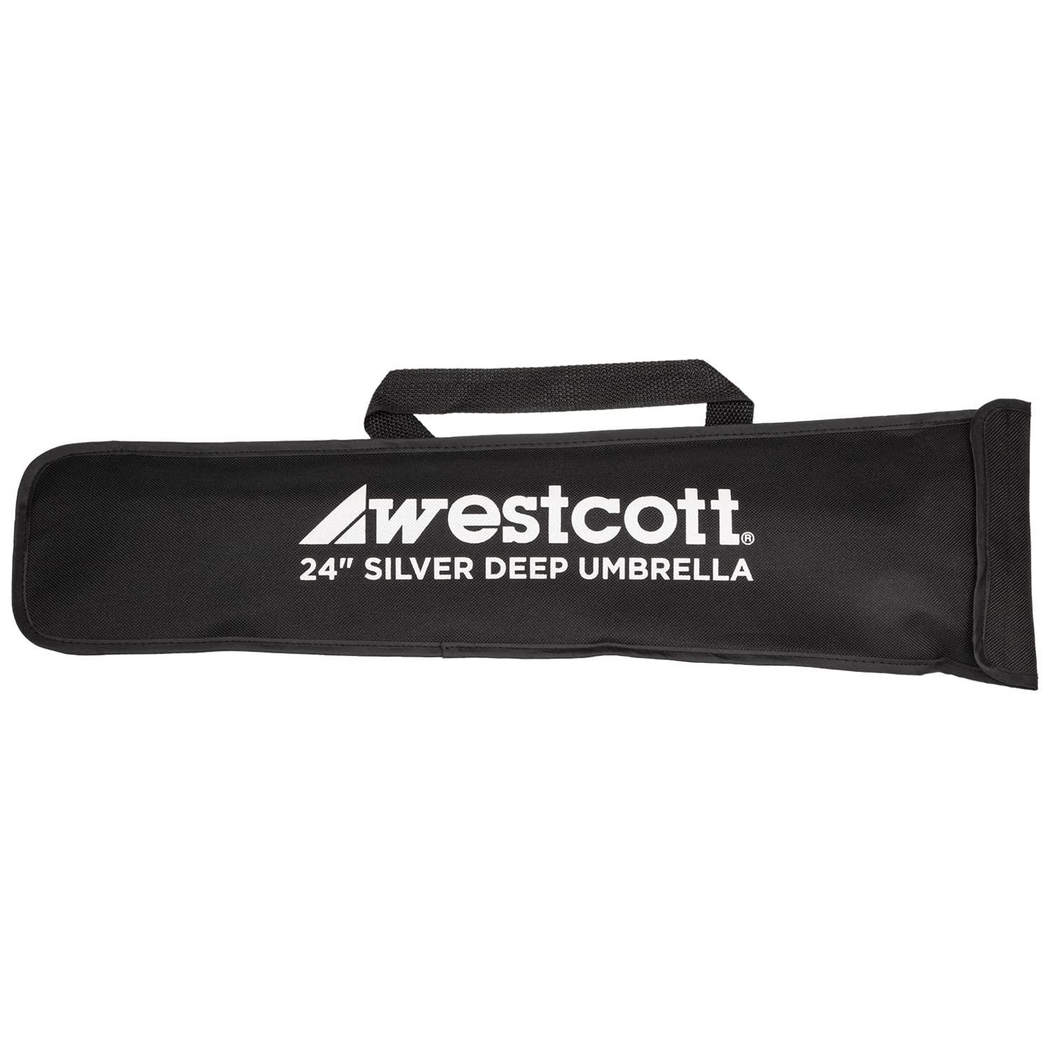 Westcott Westcott Deep Umbrella for Photography and Video Production - Silver Bounce (24")
