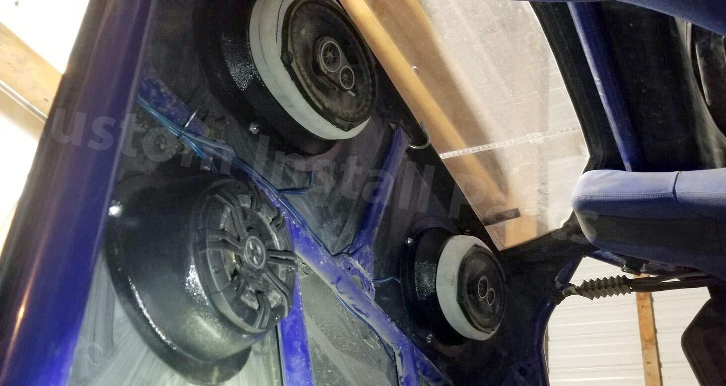 Custom Install Parts Custom Install Parts W69 Universal Angled Speaker Enclosures Boxes Pods Surface Mount for Install of 6 x 9 Speakers