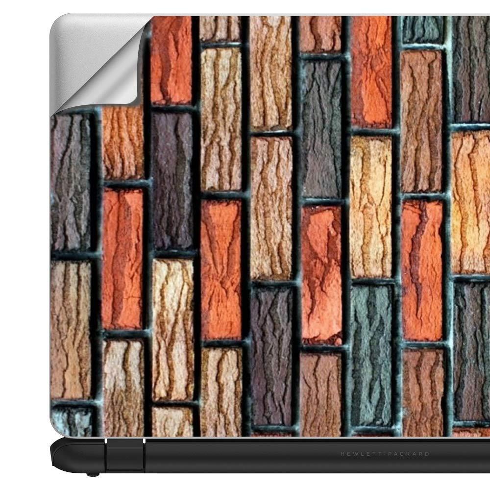 IT'S A SKIN Custom Fit Made to Order Laptop Notebook Skin Vinyl Sticker Cover Decal Fits 13.3" 14" 15.6" 16" HP Lenovo Apple Mac Dell Compaq Most Makers| Colorful Brick Wall Design