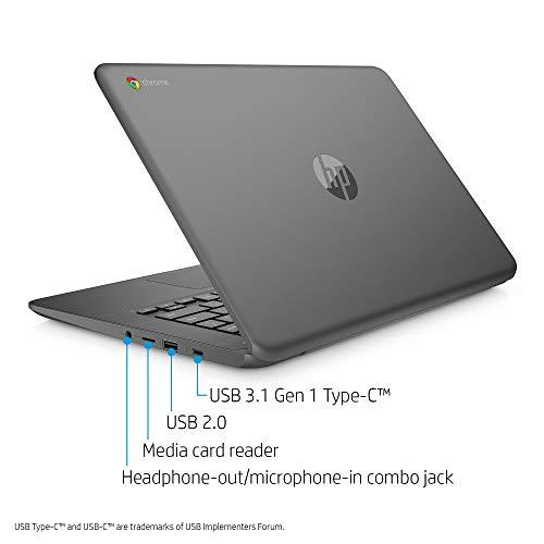 HP HP Chromebook 14-inch Laptop with 180-Degree Hinge, Touchscreen Display, AMD Dual-Core A4-9120 Processor, 4 GB SDRAM, 32 GB eMMC Storage, Chrome OS (14-db0060nr, Chalkboard Gray)