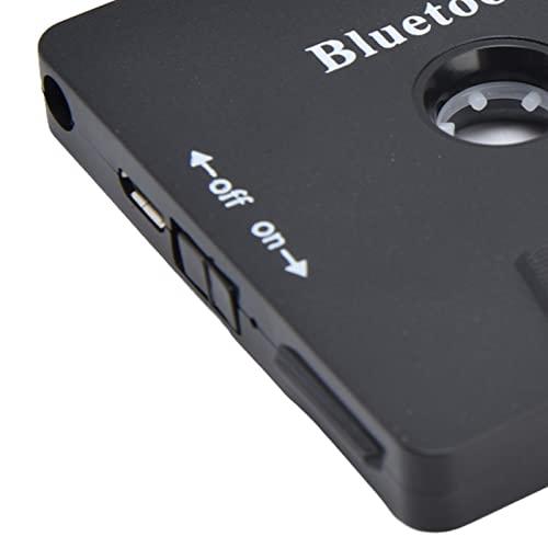 Qiilu Qiilu Car Tape Player Adapter Cassette Tape Player Adapter Abs Car Cassette Player Adapter Car Bluetooth Cassette Reiver Converter with USB Cable