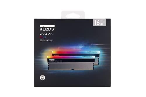 KLEVV KLEVV CRAS XR RGB DDR4 16GB (2x8GB) 3600MHz CL18 1.35V Gaming Desktop Ram Memory SK Hynix Chip XMP 2.0 Ready (KD48GU880-36A180Z)