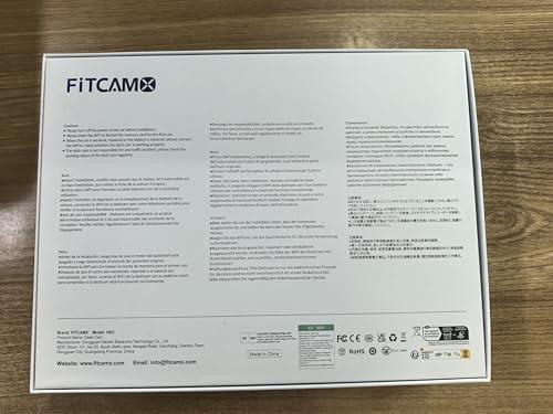 FITCAMX Fitcamx 4K Dash Cam Suitable for Volvo S60 V60 T5 T6 T8 B5 2022 2021 2020 2019, Integrated OEM Look, 2160P UHD Video Quality, Loop Recording WiFi, G-Sensor, Night Vision, Easy to Install, 64GB Card