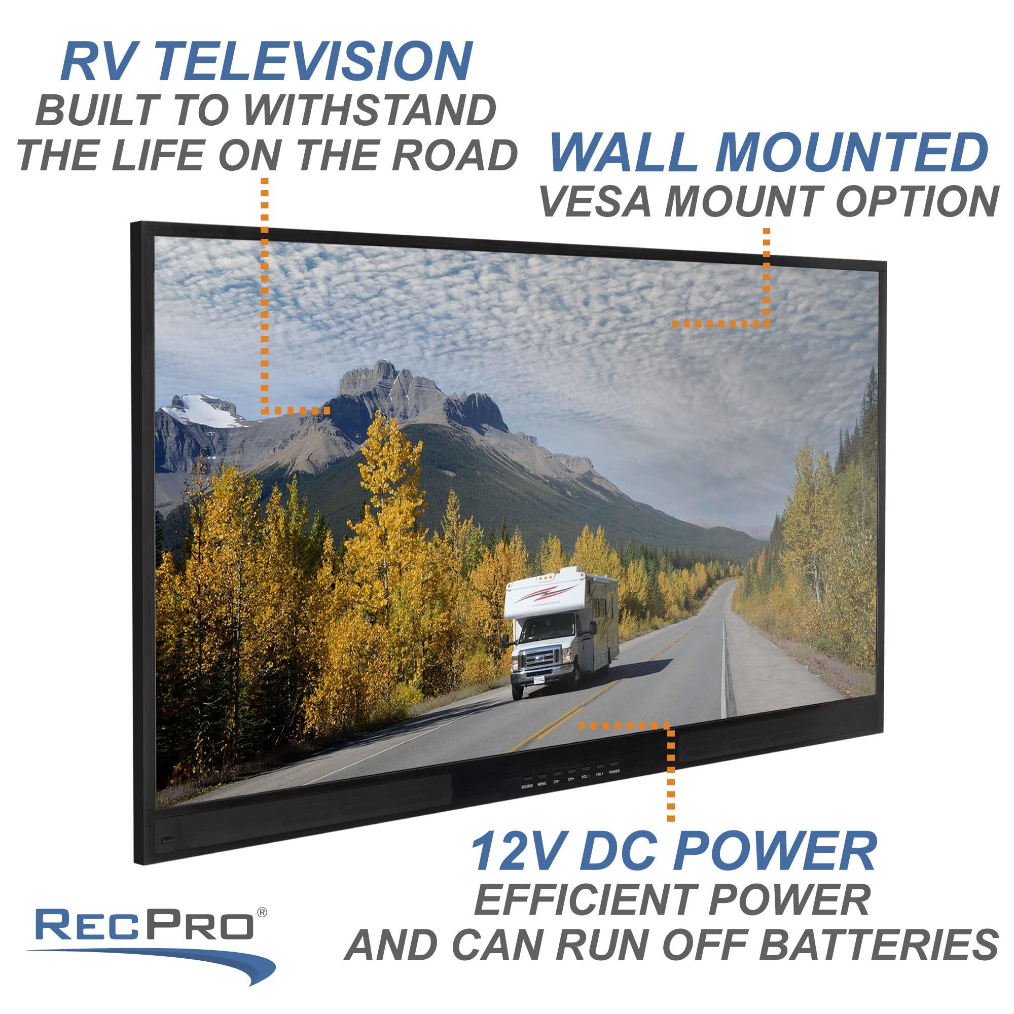 RecPro RecPro RV TV 40" Smart TV | 1080p HD | 12V DC | 2X HDMI Ports | Built-in Tuner for Local Stations