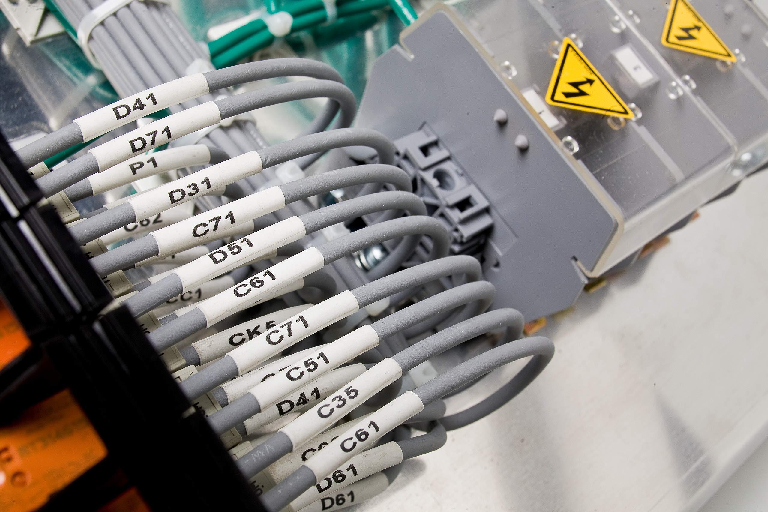 Brady Brady HX-2000-3-WT PermaSleeve Wire Marking Sleeves, 2.00" Height, 2.952" Width, Polyolefin (B-7642) White (Roll of 100)