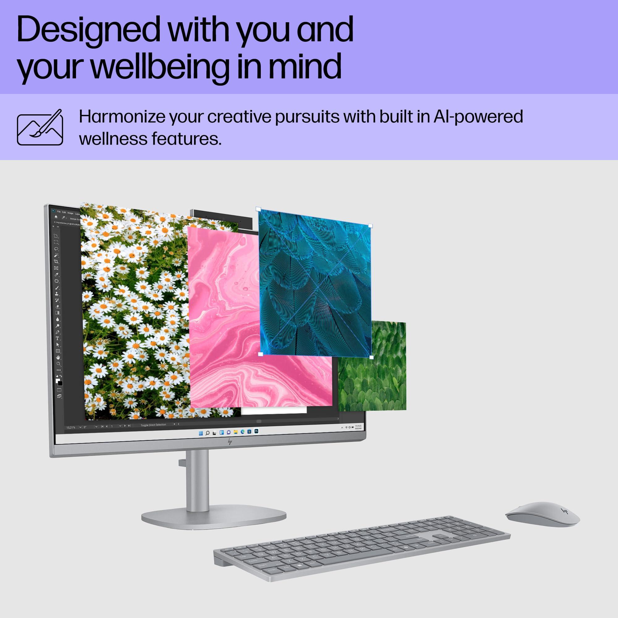 HP HP OmniStudio X 27" FHD Touch Screen All-in-One Desktop Intel Core U7-155H 16GB RAM 1TB SSD Meteor Silver