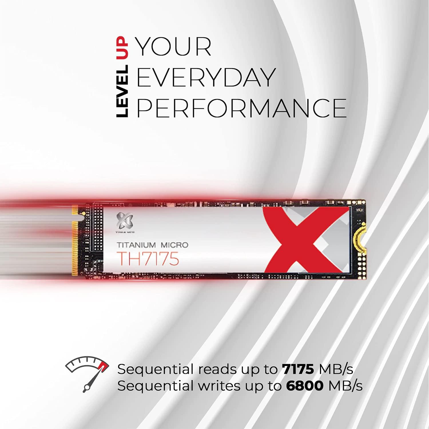 Titanium Micro Titanium Micro Internal Solid State Drive (4TB, TH7175 Plus, M.2)