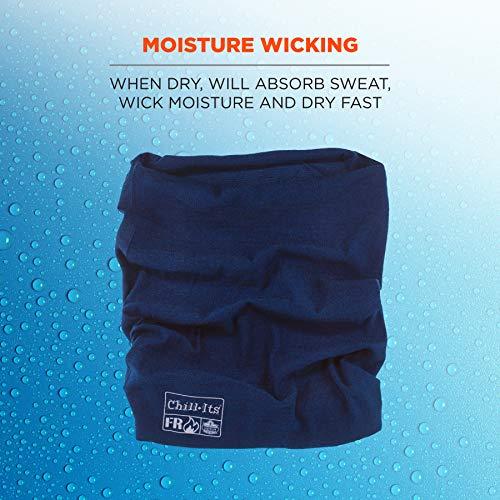 Ergodyne Ergodyne Chill-Its 6486 Fire Resistant Headband, Multifunctional Headwear, Moisture-Wicking, Navy, 10 x 8 x 0.5 Inch