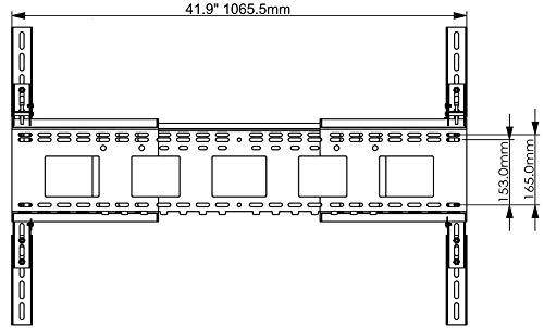 The Mount Store THE MOUNT STORE Expandable Fixed Position TV Wall Mount for LG 65" Class C9 Series 4K Ultra HD Smart HDR OLED TV w/AI ThinQ OLED65C9AUA VESA 300x200mm