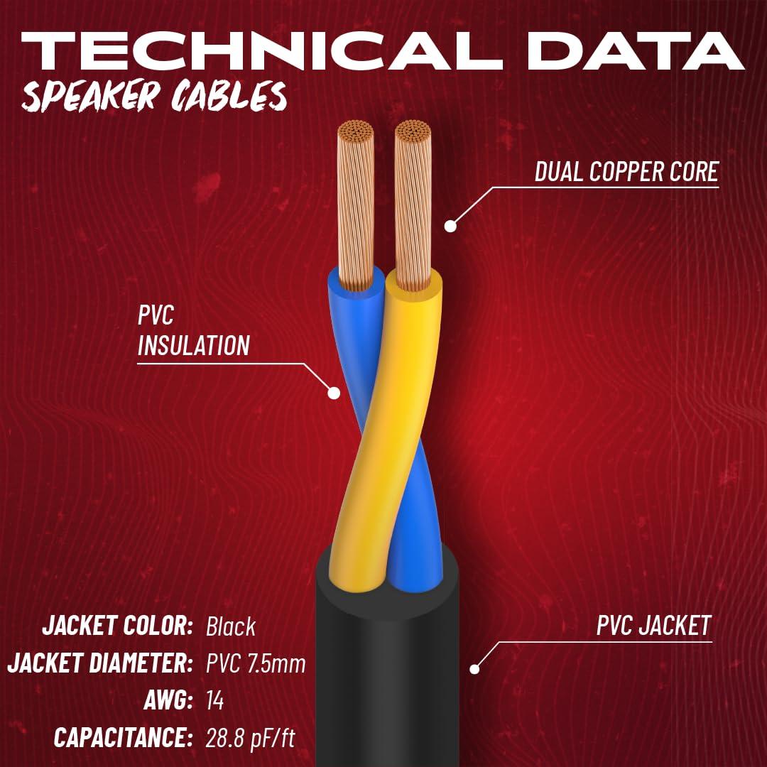 Gator Cableworks By Gator Cases Composer Series Deluxe 50 Foot Twist Lock Connector to Twist Lock Connector Speaker Cable; (GCWC-SPK-50-2TL)