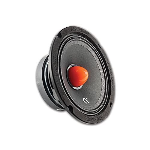 Alphasonik Alphasonik 1 Pair of NMR65 Neuron Series 6.5" 600 Watts Max 150 Watts RMS Mid-Range Car Audio Speaker 4-Ohm Cloth Surround, Non Pressed Paper Cone, Ferrite Magnet