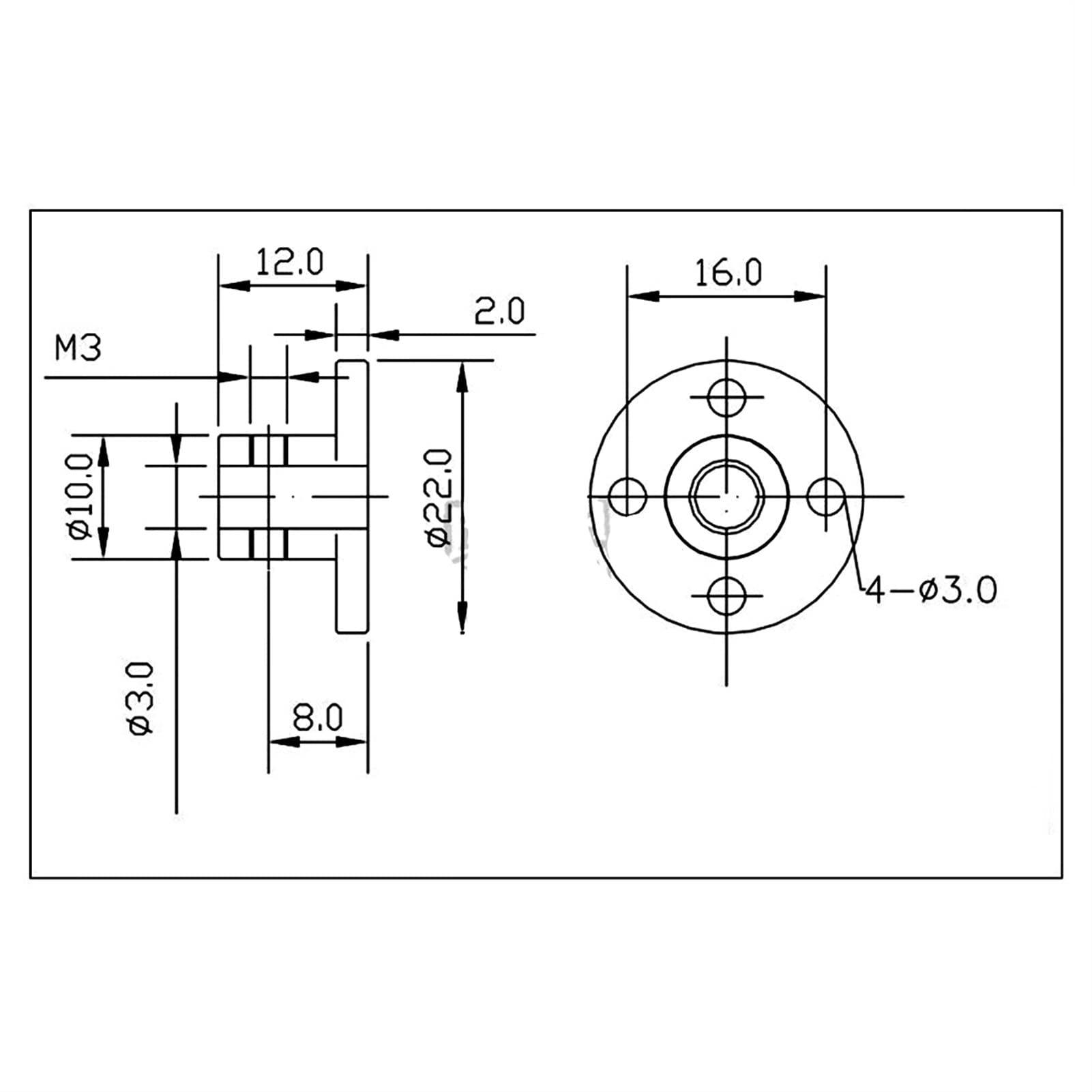 CYFANG Telescopic DIY Intelligent PTZ Motor, Electric Selfie Stick Motor, Camera Tracking Robot Motor, DC 5V Metal Gear 10BY Micro Stepper Motor Lift Pusher