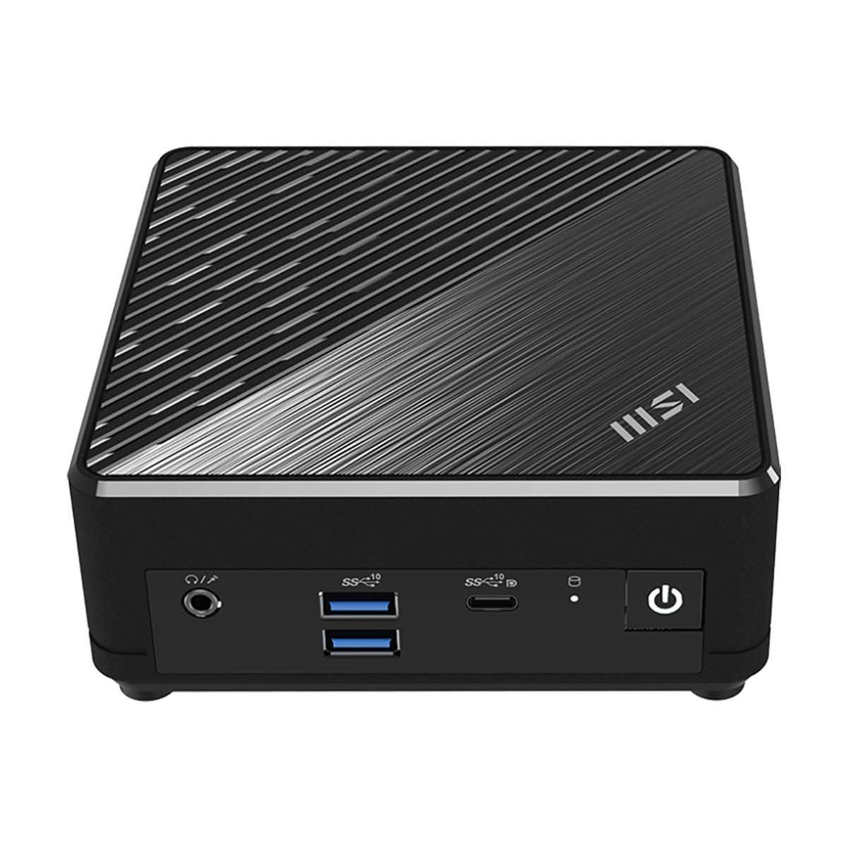 MSI MSI Cubi N ADL Barebone Mini PC: Intel Pentium N200, Intel UHD, WiFi, Dual Display, Type C: Black ADL S-054BUS