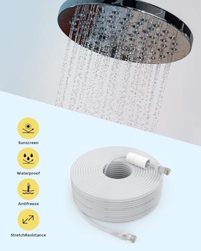 ANNKE ANNKE 100 FT Cat5e Internet High-Speed Network Cable, High-Speed PoE Ethernet Cable IP Camera and NVR System, Modem, PC, Consoles, etc., Compatible for Indoor/Outdoor Use