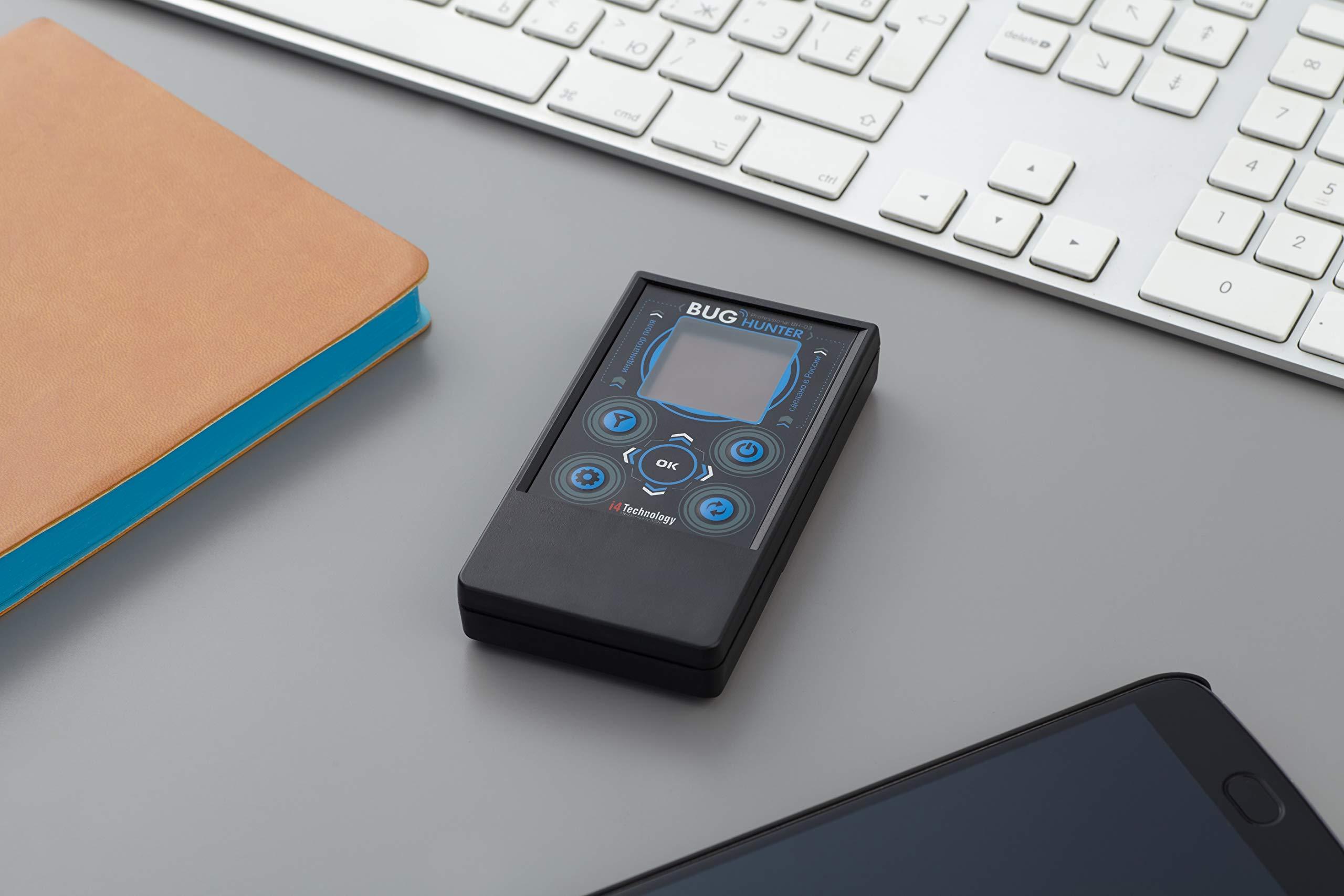 i4 Technology Anti Spy Bug Detector | Professional RF Signal Detector | High Sensitive Spy Bug Sweeper | Search for GPS Tracker, Mobile Phones, Wi-Fi, 3G, 4G, GSM, Wireless Camera | i4 Technology BH-03