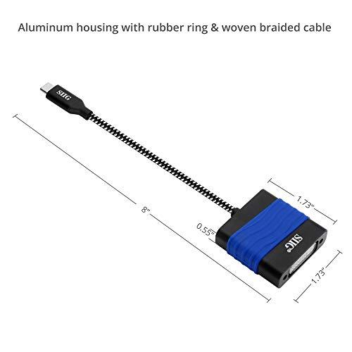 SIIG SIIG USB Type C to DVI Adapter - Thunderbolt 3 DisplayPort Alternate Mode Compatible for MacBook Pro, Google Chromebook Pixel, and More (CB-TC0711-S1)