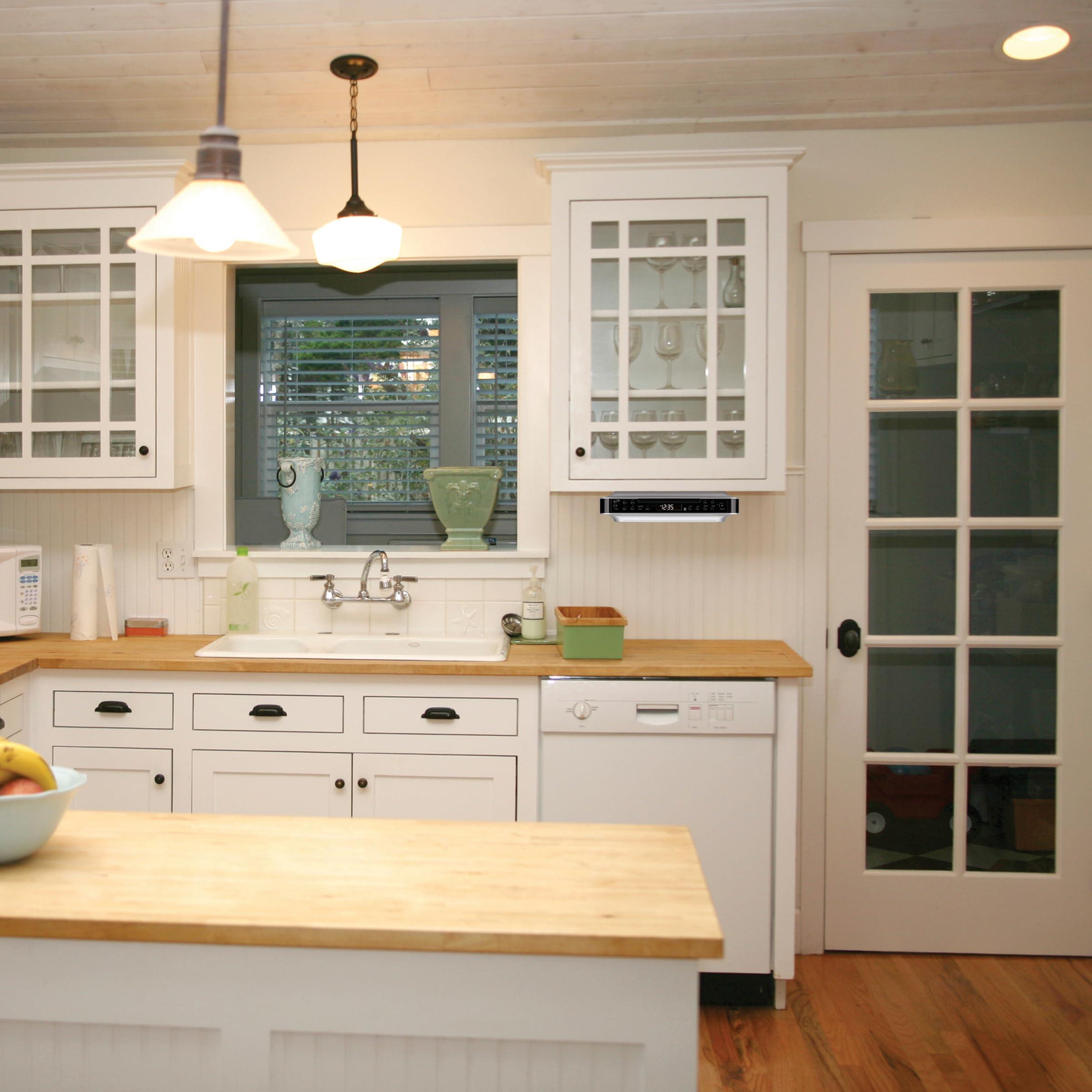 iLive iLive iKBC384S Bluetooth Under the Cabinet Radio with CD Player