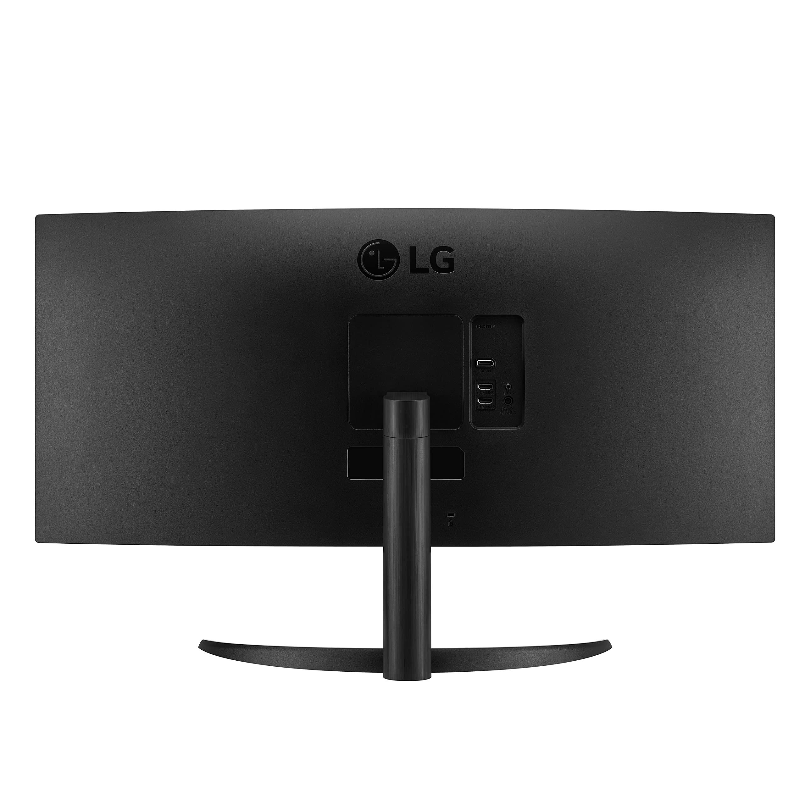 LG LG 34WP60C-B 34-Inch 21:9 Curved UltraWide QHD (3440x1440) Gaming Computer Monitor with 160Hz sRGB 99% Color Gamut and HDR 10, AMD FreeSync Premium and 3-Side Virtually Borderless Screen Tilt,Black