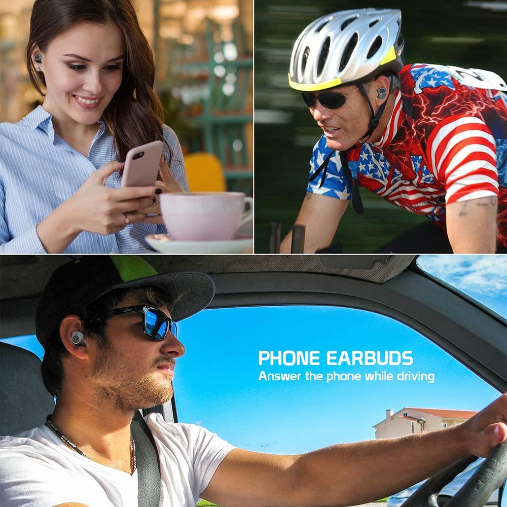 Works for Galaxy S10 Plus Wireless V5.1 Bluetooth Earbuds Compatible with Samsung Galaxy S10 Plus with Extended Charging Pack case for in Ear Headphones. (V5.1 Black)