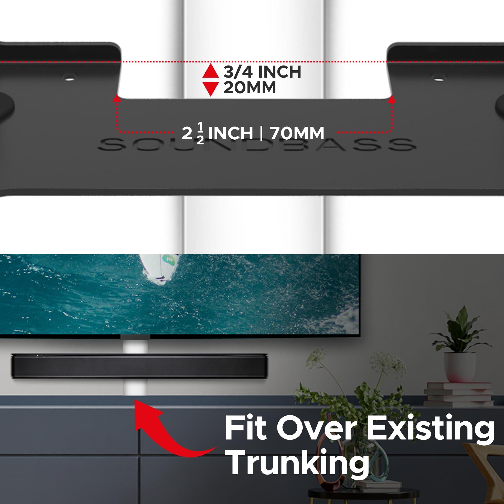 Sound Bass TV Speaker Wall Mount Bracket | Compatible with Bose TV Speaker Soundbar Only | Complete with Full Mounting Hardware Kit | Only Suitable for Bose TV Speaker Sound Bar | UK Design by Soundbass
