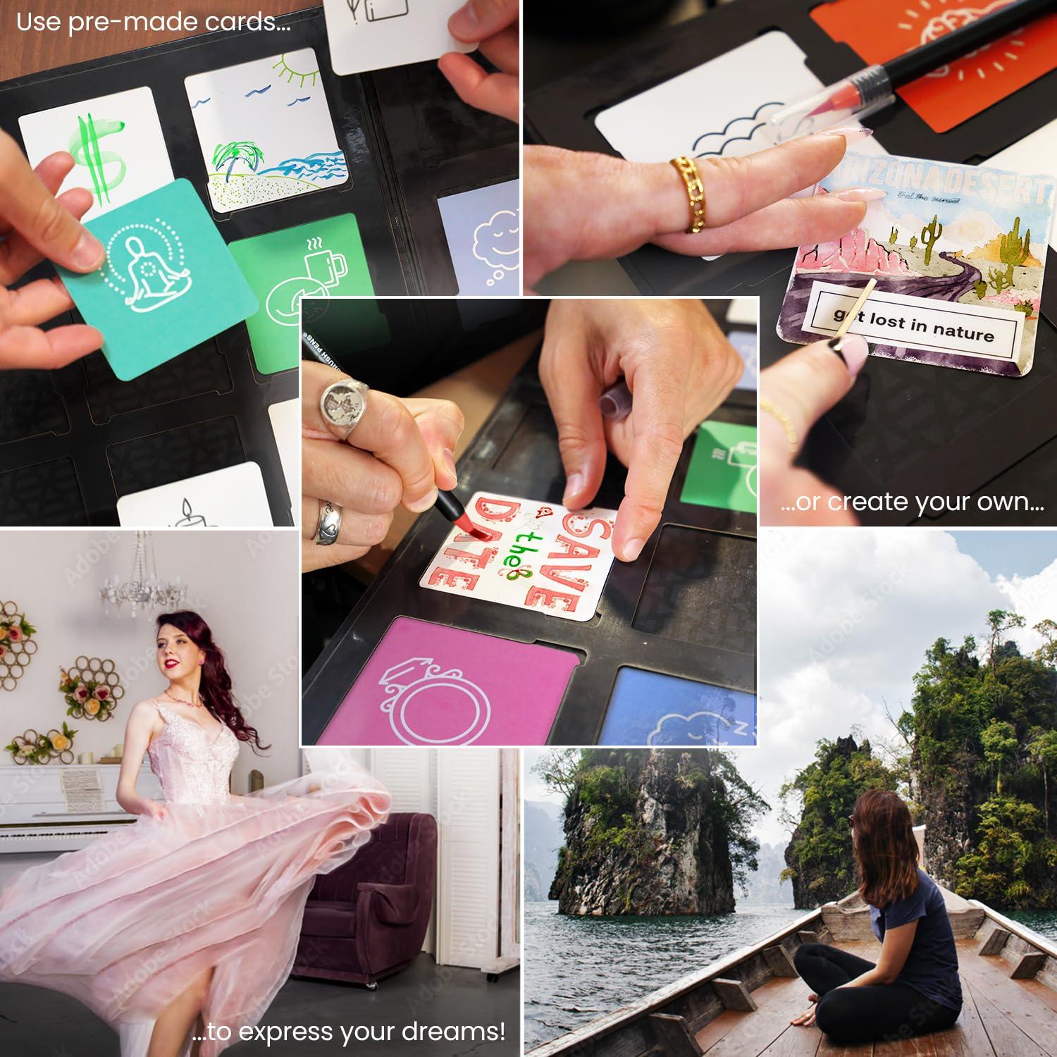 ARTEZA ARTEZA Vision Board Kit, Experience Box | Creative Art & Craft Set for Goal Setting, Party Kit for Group Activities, Business Planning, Personal Development, Art Supplies, Craft Supplies