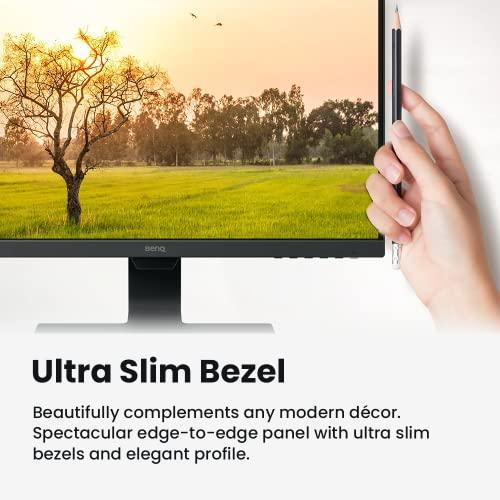BenQ BenQ GW2480 Computer Monitor 24\" FHD 1920x1080p | IPS | Eye-Care Tech | Low Blue Light | Anti-Glare | Adaptive Brightness | Tilt Screen | Built-In Speakers | DisplayPort | HDMI | VGA,Black