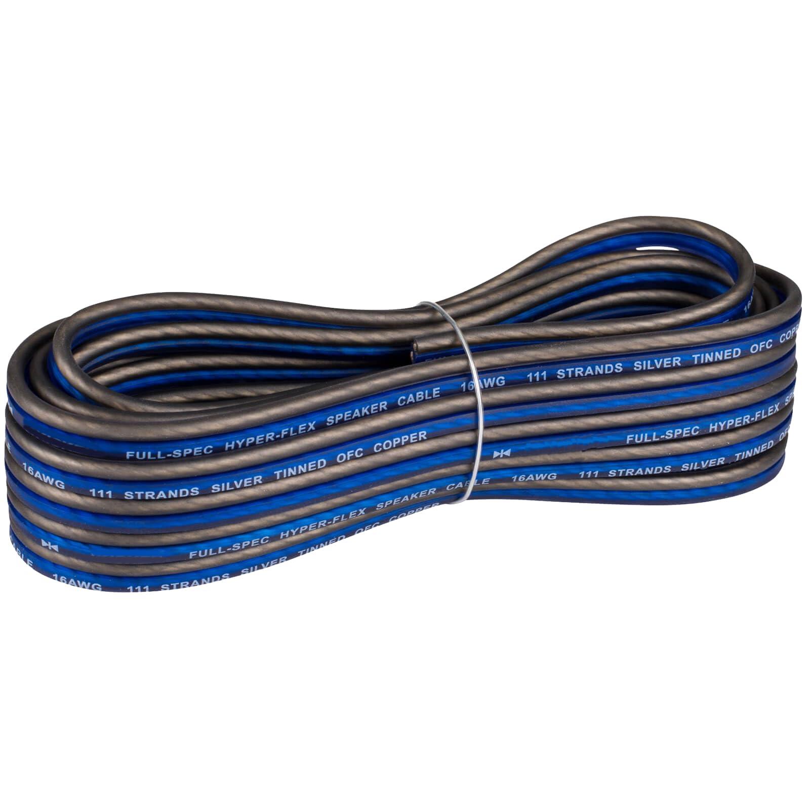 KICKER 1 Pair (QTY 2) of Kicker 8" 2-Way 300 Watts Max Power Coaxial Marine Audio MultiColor LED Speakers with Charcoal Grilles, 50-Feet 16-Gauge Speaker Wire