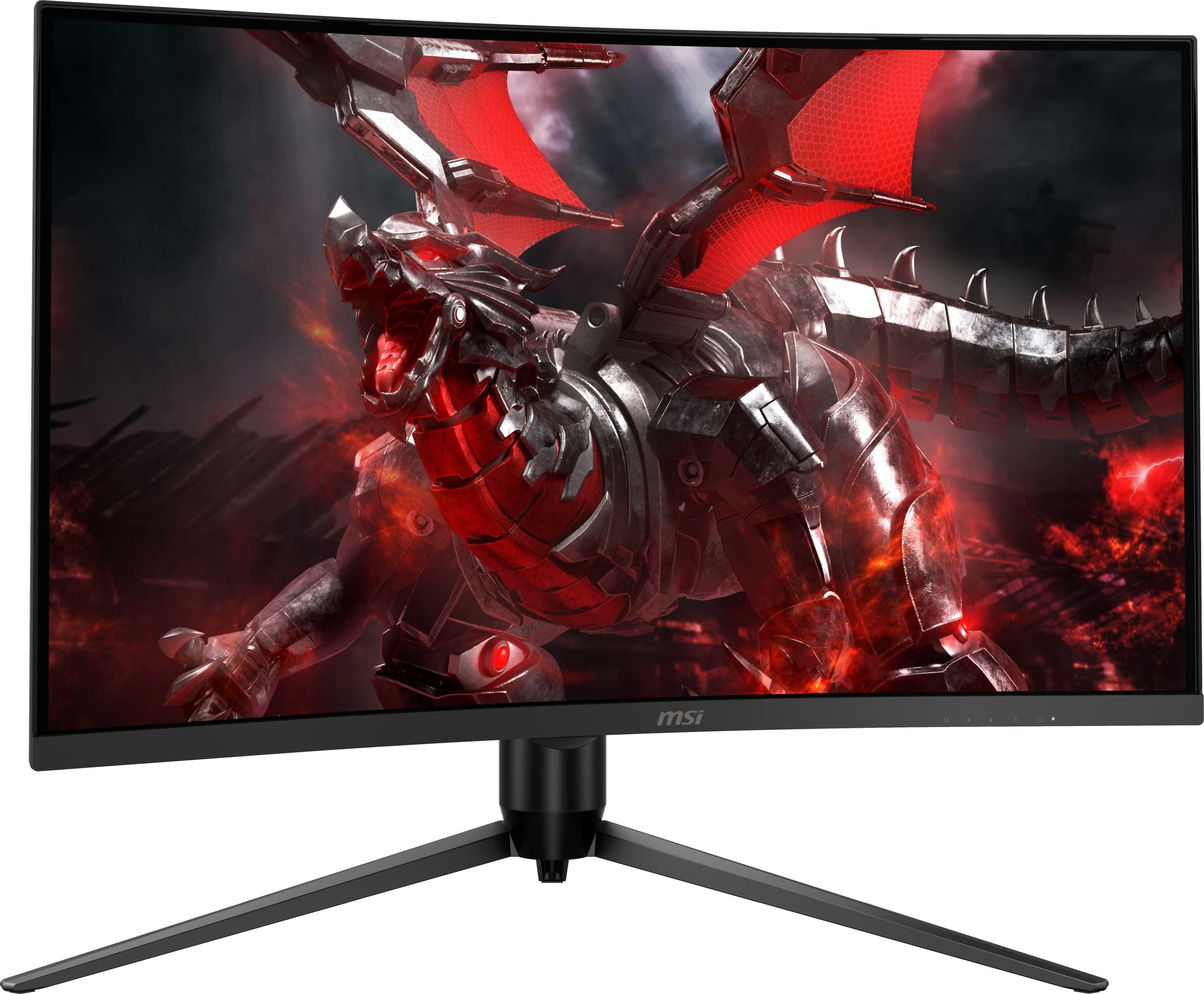 MSI MSI G271CQP E2, 27" Gaming Monitor, 2560 x 1440 (QHD), VA, 170Hz, FreeSync Premium, HDMI, Displayport, Tilt, Swivel, Height Adjustable,Pivot,Black