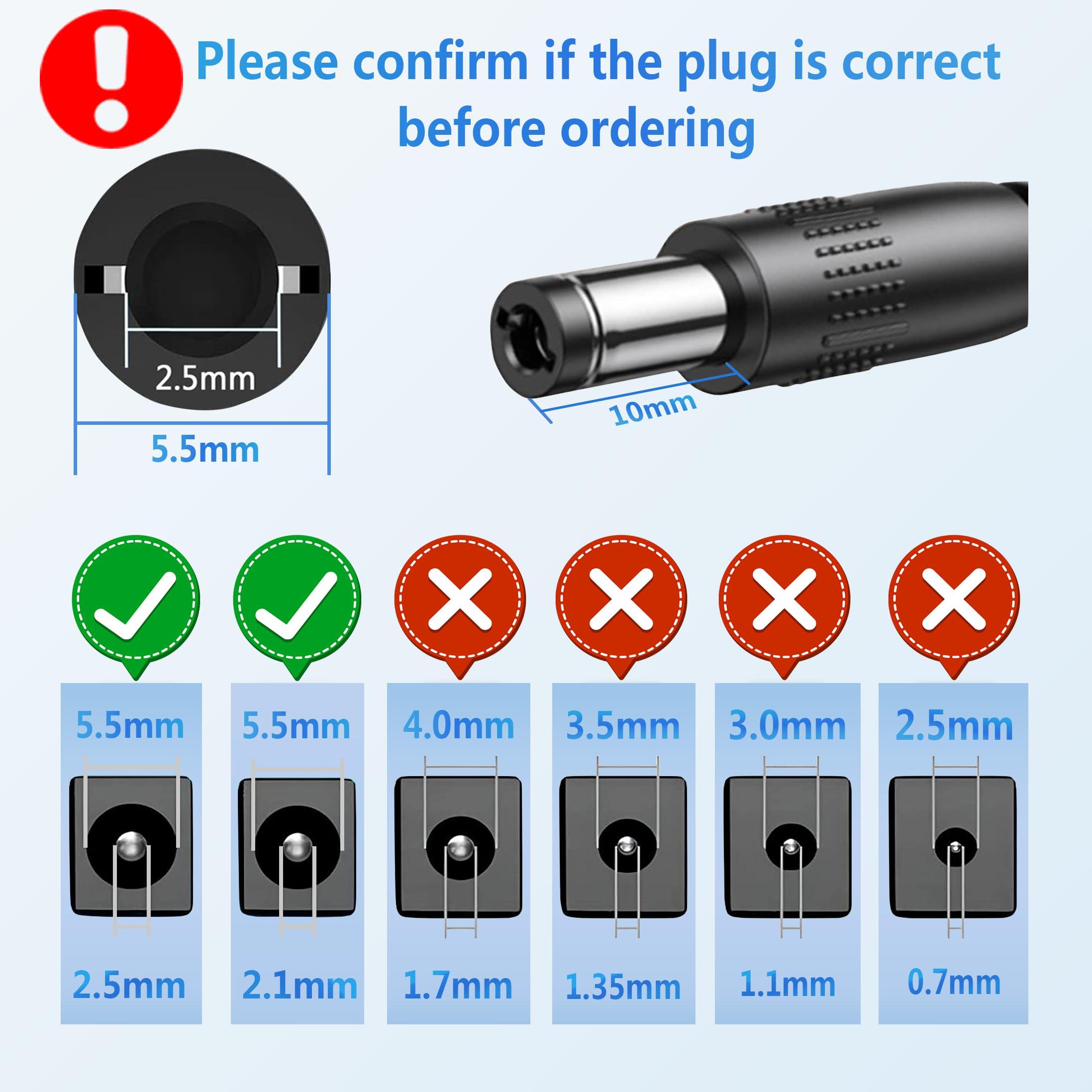 MTDZKJG 9V 1A Power Supply Adapter 100-240V AC to DC 9V Power Adapter 9Volt 1Amp 0.5A Converter Transformer with 5.5x2.5mm 2.1mm